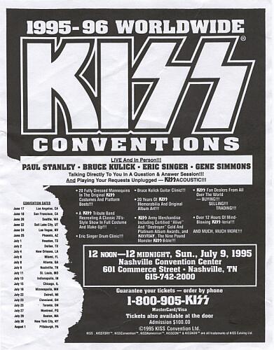 kiss 1995 tour dates