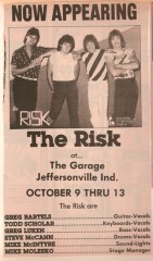 Newspaper ad for The Risk