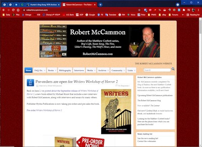 Site for author Robert McCammon