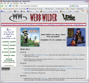 Hunter's site for musician Webb Wilder